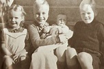 Heydrichs Kinder. Von links: Silke, Klaus mit Marte, und Heider ...