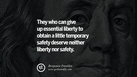 When you have liberty, you are free to defend yourself and to make yourself secure. 40 Famous Benjamin Franklin Quotes on Knowledge ...