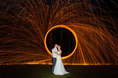 They are mobile and versatile in what they can create. painting with light wedding photo at the mill park hotel ...
