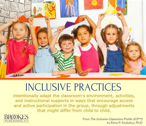 Inclusive Practices Intentionally Adapt The Classroomin Ways That Encourage Access And