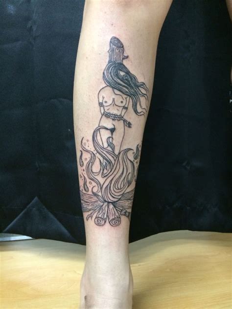 My Burning Witch Past Life Tattoo Done At Creative Canvas Tattoo So In