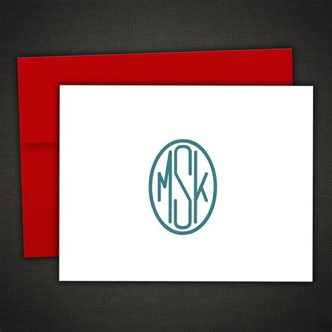 Personalized Stationery Monogram Thank You Note Cards 1199 Via Etsy