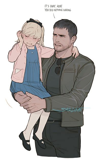 Chris Redfield And Rosemary Winters Resident Evil And More Drawn By