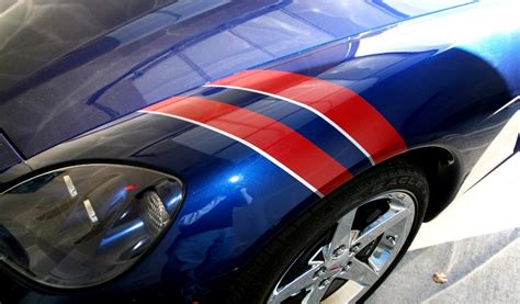 C6 Corvette Gs 2 Fender Two Color Stripes Kit