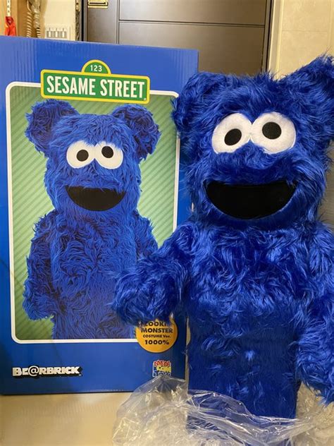 現貨 Berbrick Bearbrick Cookie Monster 餅乾怪獸 1000 Yahoo奇摩拍賣