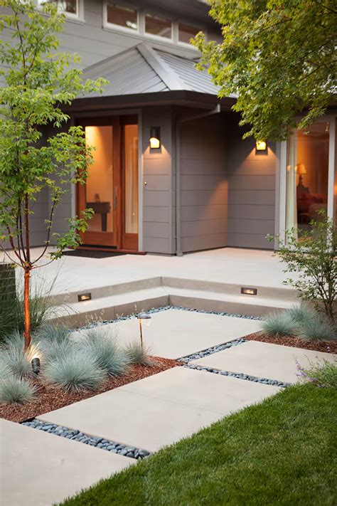 12 Excellent Concrete Front Steps Design Ideas To Inspire Your Dream