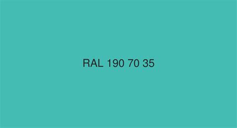 RAL Artic Green RAL 190 70 35 Color In RAL Design Chart
