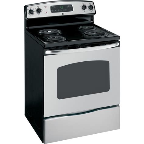 Shop Ge Freestanding 53 Cu Ft Self Cleaning Electric Range Stainless