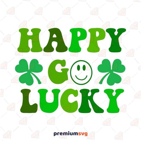 Happy Go Lucky Svg Cut Files Retro St Patricks Day Svg Premiumsvg