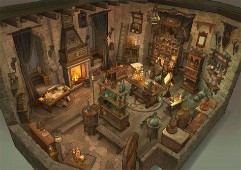 Artstation Alchemists Study Room Natcha Ngamtweerat In 2021