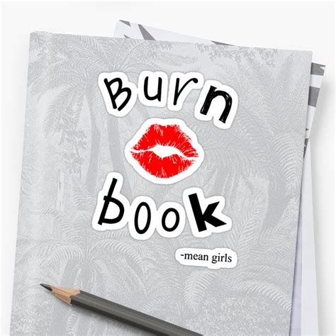 Burn Book Sticker By Lakeon Redbubble