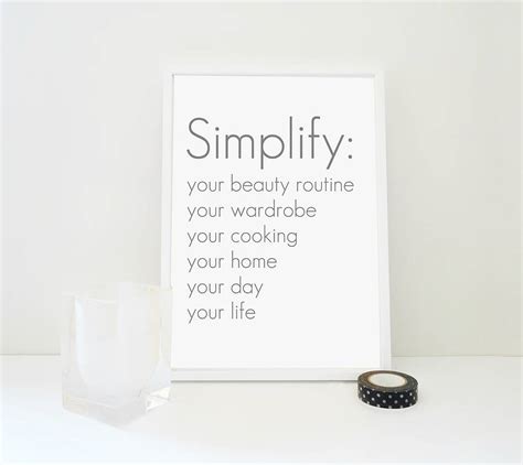 Simplify Typography Print By Sacred And Profane Designs