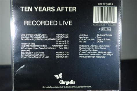 Ten Years After Recorded Live