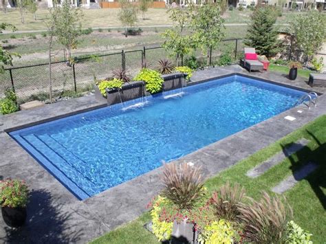 Modern Rectangle Pools Collection And Enchanting Backyard Inground