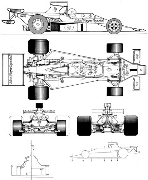 Lotus 76 Technical Illustration