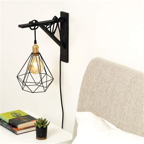 Brass Plug In Pendant Light Wall Lights Bedroom Hanging Bedroom