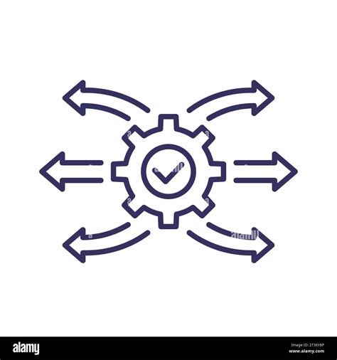 Deployment Line Icon Project Execution Vector Stock Vector Image And Art