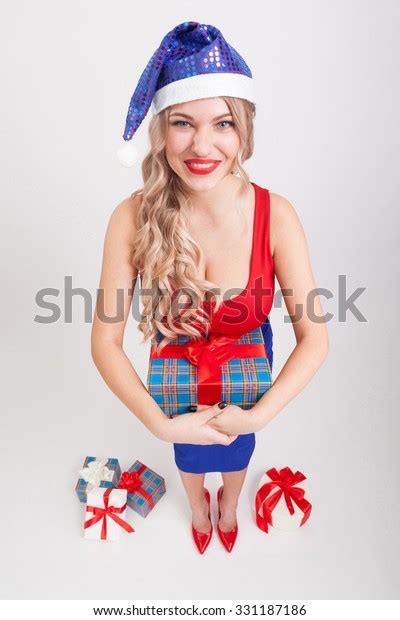 Sexy Blonde Big Breasts Standing On Stock Photo 331187186 Shutterstock