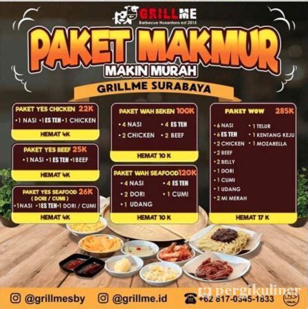 Selalu diperbarui! Menu Grill Me, Gubeng, Surabaya