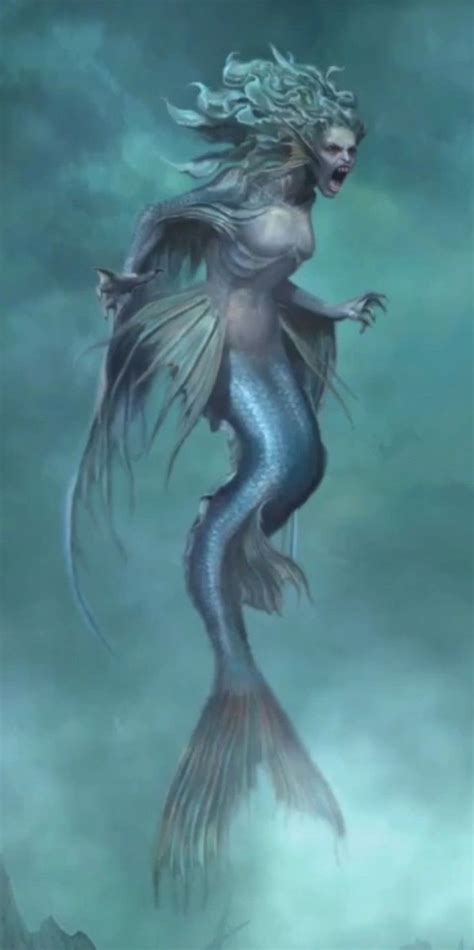 Scary Mermaid Evil Mermaids Scary Mermaid Dark Mermaid
