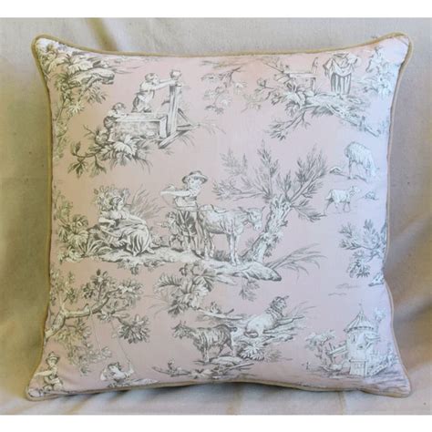  red french country toile throw pillow. Custom French Countryside Toile Feather/Down Pillows 24 ...