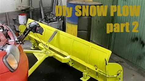 Diy Snowplow Part 2 Youtube