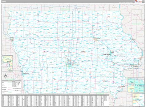Iowa 5 Digit Zip Code Maps Premium