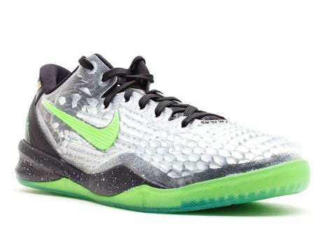 Kobe 8 Gs Christmas Elctrc Cl Grey Black Green Gl Metallic 555586 004