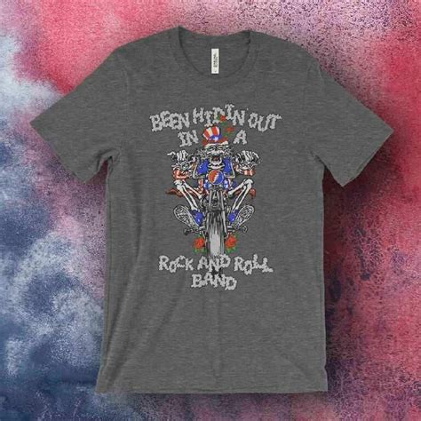 Grateful Dead Inspired Uncle Sam Us Blues T Shirt プリントシャツ 歌詞 船