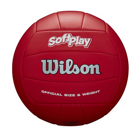Wilson Soft Play Volleyball Official Size Red