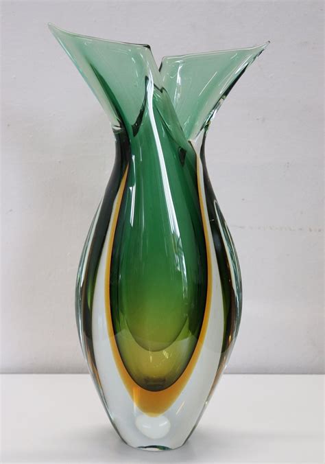 Italian Murano Art Glass Vase By Flavio Poli For Seguso 1960s 199950