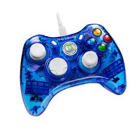 Pdp Rock Candy Xbox 360 Wired Controller Blueberry Boom 037 010 Na Bl
