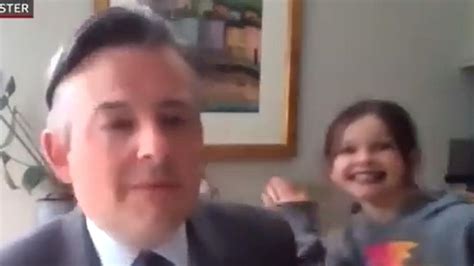 Jon Ashworths Daughter Interrupts Him Mid Live Interview With The Bbc Herald Sun