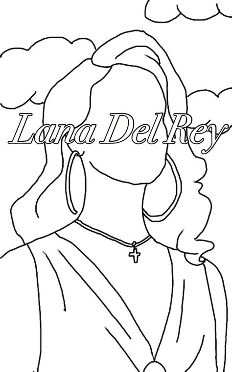 Lana Del Rey Coloring Pages