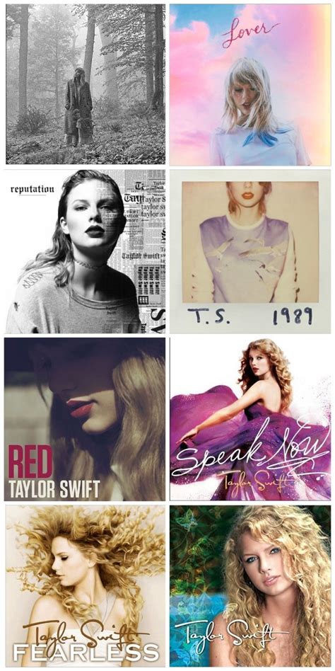 Taylor Swift Album Cover Collage Franciscopetersen