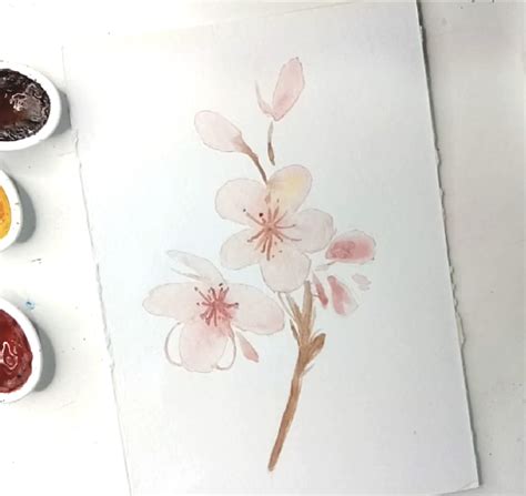 Learn How To Paint A Cherry Blossom Tree With Watercolor
