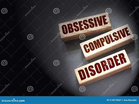 Obsessive Compulsive Disorder Words On Wooden Blocks Psychiatry