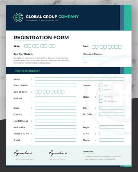 Business Registration Form By Afahmy On Envato Elements Registration