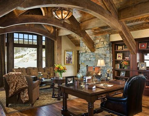 Love The Arches And Stone Open Countryrustic Home Office By Jerry