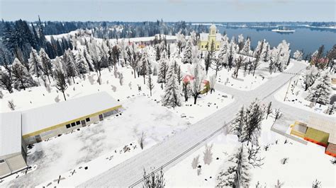Карта Alvienska Snow V10 для Beamngdrive 027x Моды для игр про