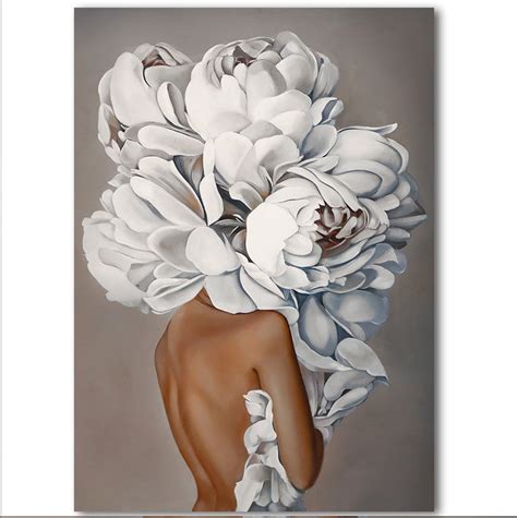 Plakat Glamour Kobieta Z Kwiatami Na Głowie 50x70 Dekorama Sklep