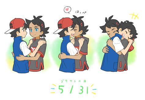 Ash Ketchum And Goh Pokemon And 2 More Drawn By Minatomntnm Danbooru