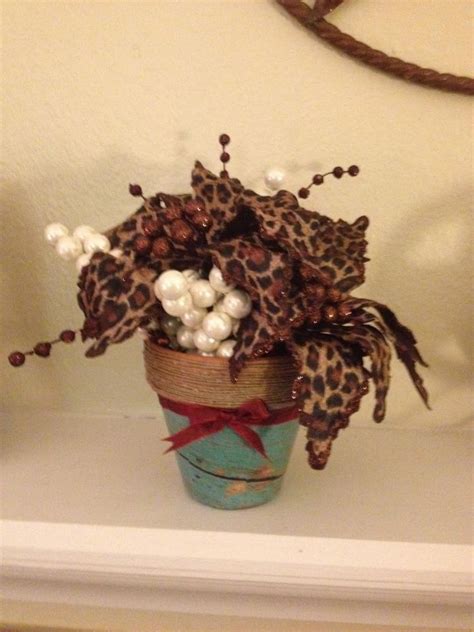 Western Theme Flower Pot Used With Modge Podge Flower Pots Crafts
