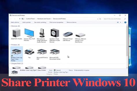 How To Share A Printer In Windows 10 Pc Complete Guides Minitool
