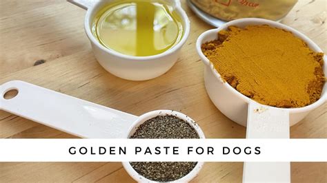 Golden Paste Recipe Dogs Naturally