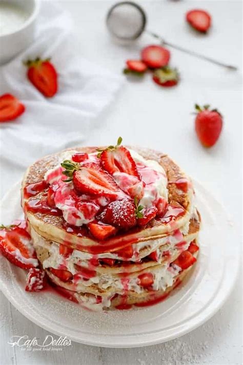 This link is to an external site that may or may not meet accessibility guidelines. Strawberry Shortcake Greek Yogurt Pancakes