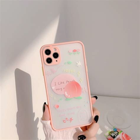 Peach Phone Case For Iphone Xxs Xr 11 11 Pro 11 Pro Max Etsy