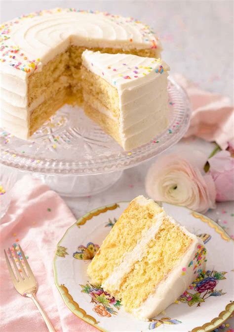Slice Of Vanilla Birthday Cake