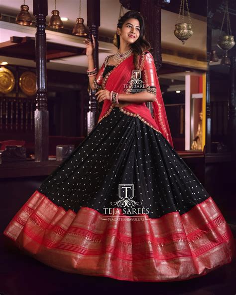 Shop Stunning Half Sarees Here • Keep Me Stylish Half Saree Designs Lehenga Saree Design