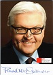 KEIN AUTOPEN! Original Autogramm Frank-Walter Steinmeier ...